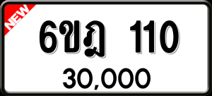 ทะเบียนรถ 6ขฎ 110 ผลรวม 15