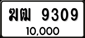 ทะเบียนรถ ฆฒ 9309 ผลรวม 0