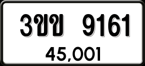 ทะเบียนรถ 3ขข 9161 ผลรวม 24